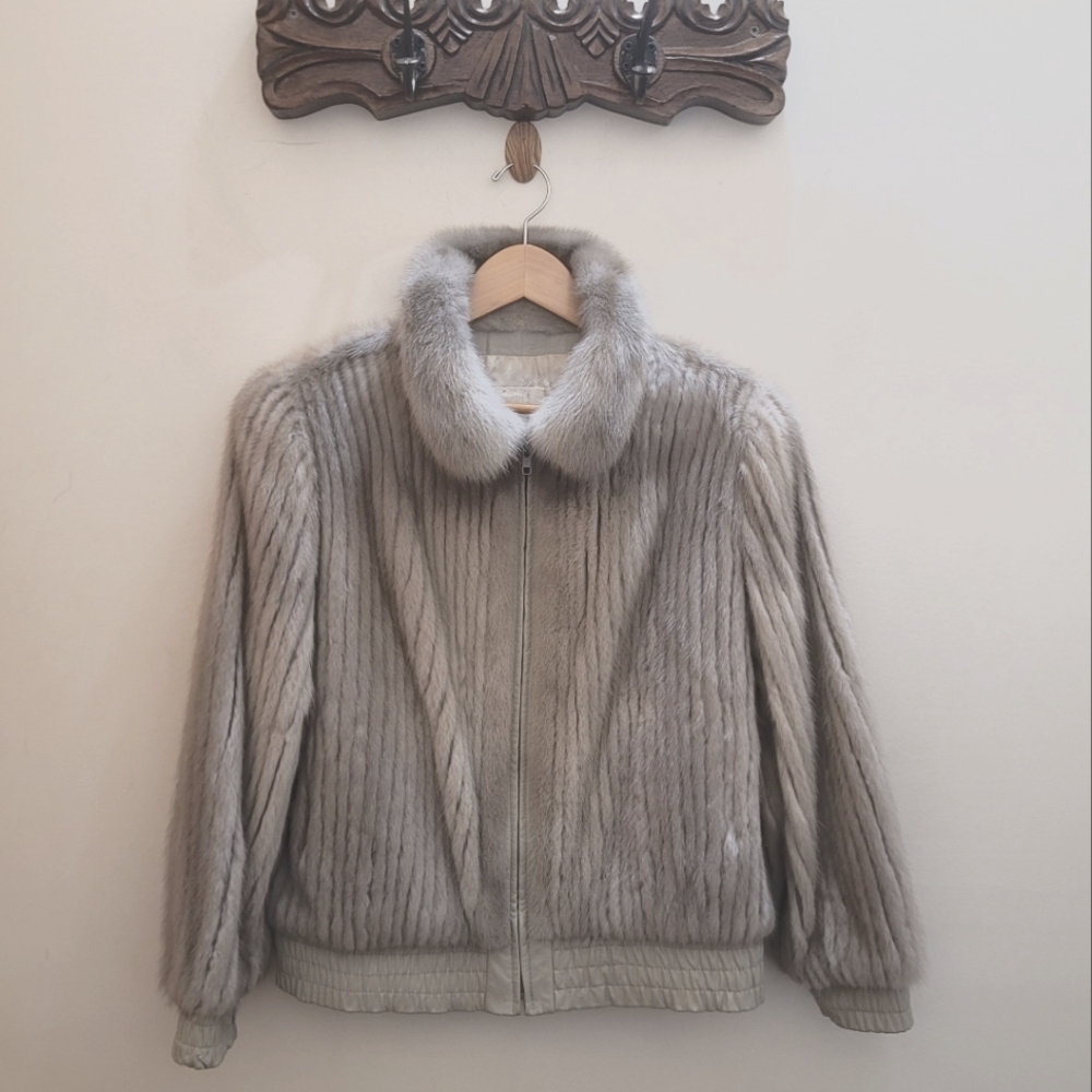 Genuine mink jacket.
